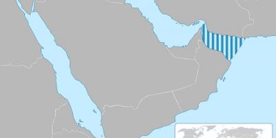 Gulf of Oman na mape