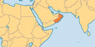 Omán mape, v mape sveta